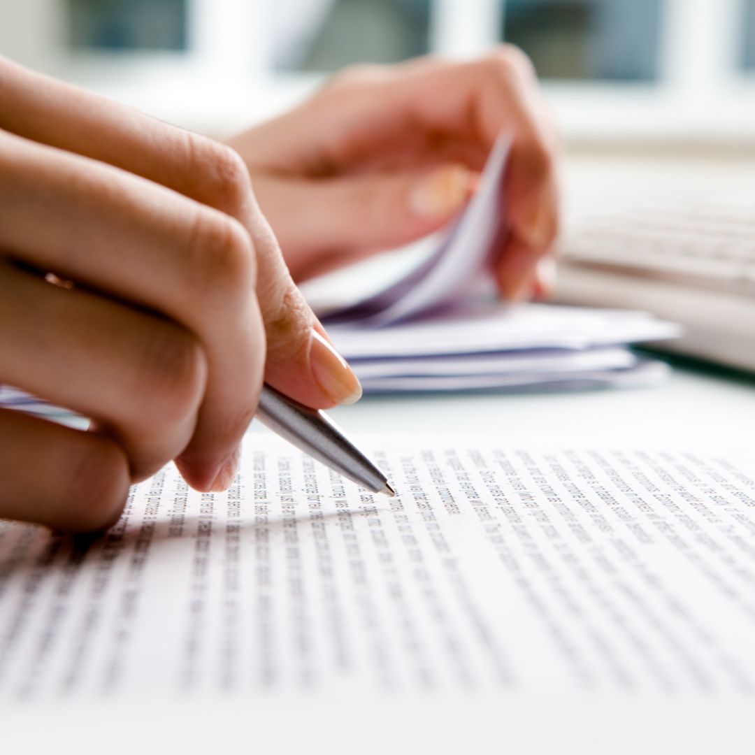 Person signing document
